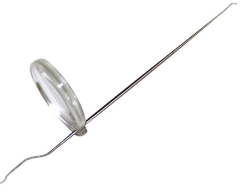 Stainless steel grafting tool with magnifying glass