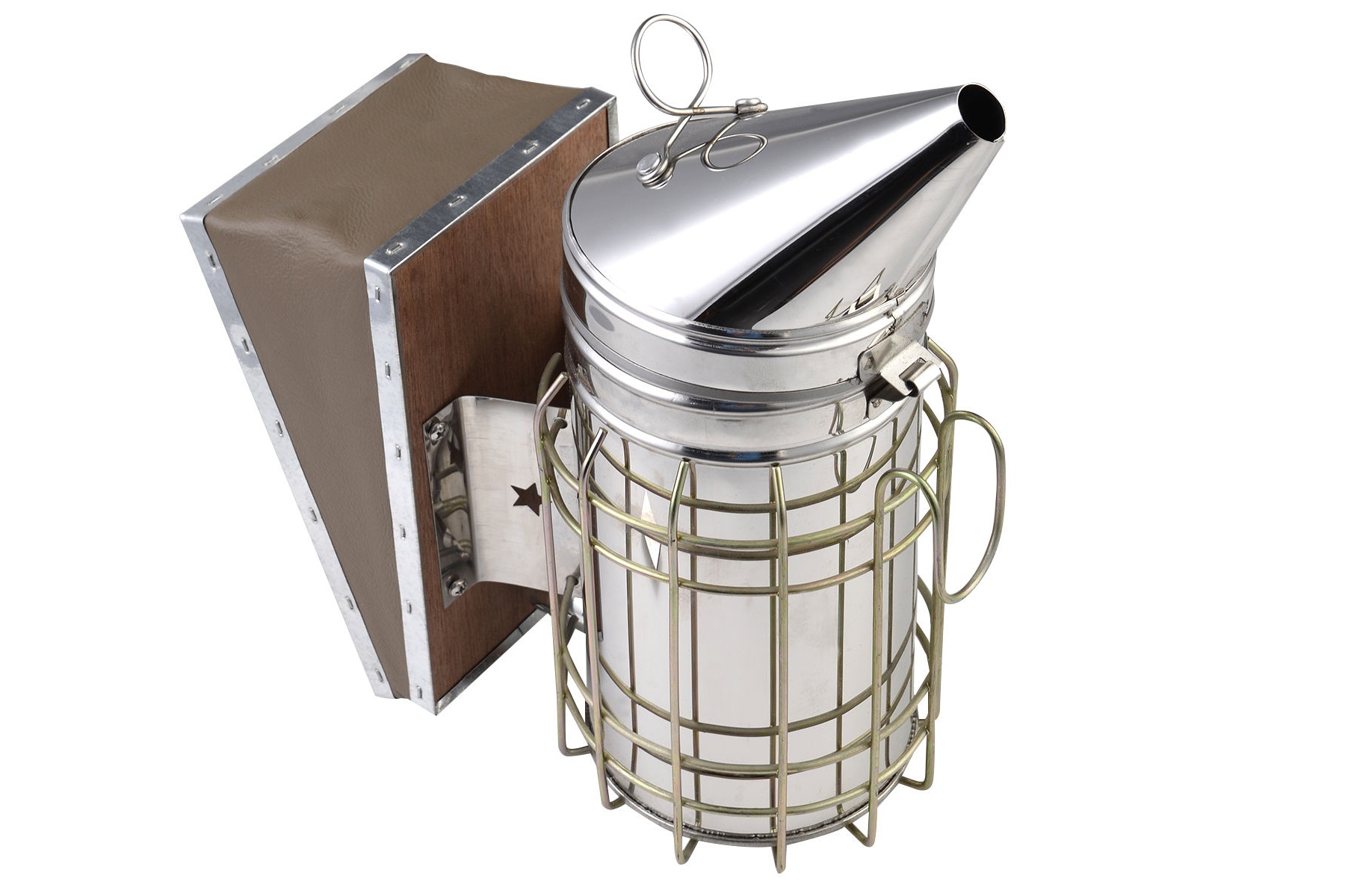 Details about   Bee Hive Smoker Stainless steel with Heat Shield Board Beekeeping Equipment 